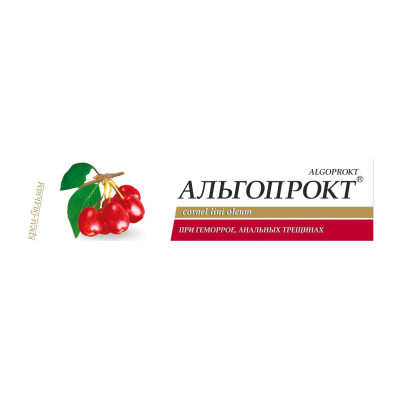 Крем-бальзам "Альгопрокт-Forte" з конкретом кизилу на лляной олії Леккос туба 15 г
