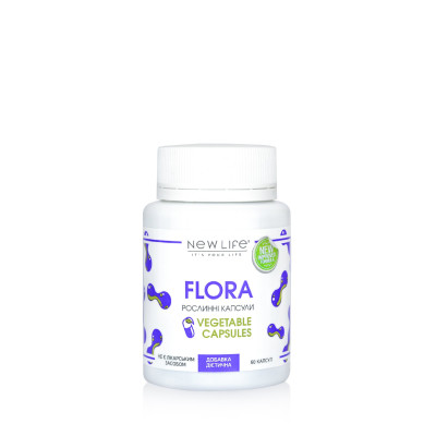 ФЛОРА FLORA 60 РОСЛИННИХ КАПСУЛ У БАНОЧЦІ