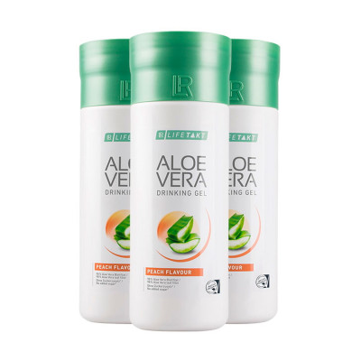 Питний гель Алое Вера персик хороше самопочуття (набір із 3-х) Health Beauty LR Lifetakt, 1000 мл  