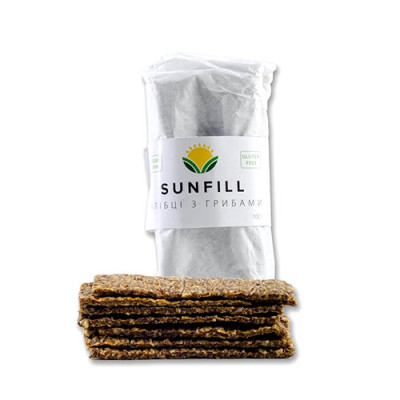 Хлібці Sunfill З ГРИБАМИ 100 г