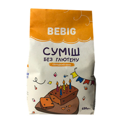 Суміш солодкий кекс bebig 450 г