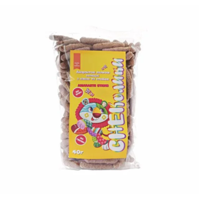 Амарантові палички СНЕКолики з какао та стевією, Gluten Free, 40 г, Healthy Generation