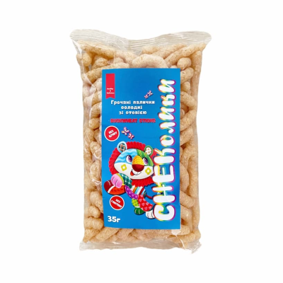 Палички СНЕКолики гречані зі стевією Gluten Free Без ГМО