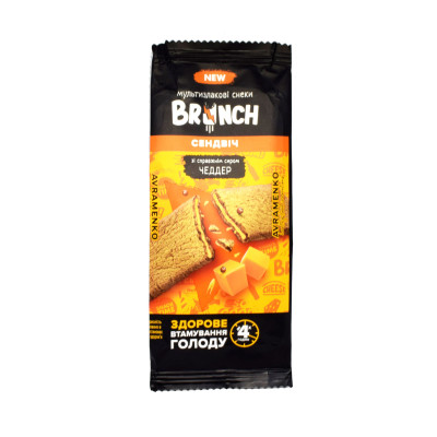 Хрусткий сендвіч зі справжнім сиром Чеддер, Brunch 47 г
