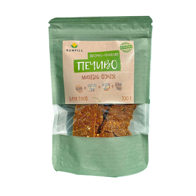 Печиво Яблучно-Фінікове з Горіхами, Sunfill, 100г