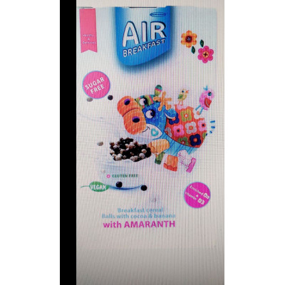 Сухий сніданк AIR Breakfast кульки з амарантом, какао та бананом Healthy Generation 180г
