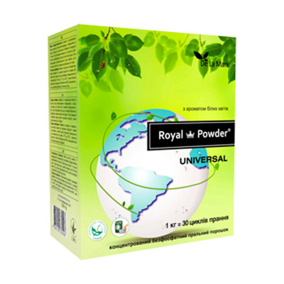 Пральний порошок Royal Powder Universal з ароматом квітів, 1 кг