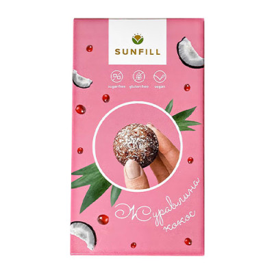 Цукерки журавлина sunfill 150 г