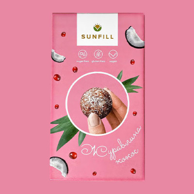 Цукерки журавлина sunfill 150 г