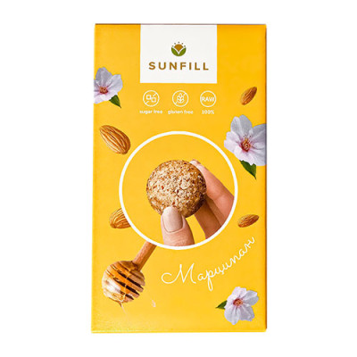 Цукерки марципан sunfill  150 г