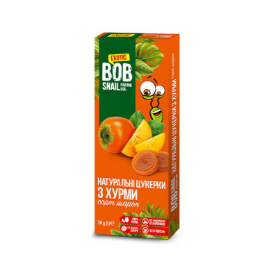 Пастила равлик Боб Вob snail Яблуко  з хурмою 30 г