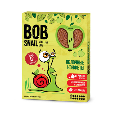 Пастила равлик Боб Вob snail Яблуко 60 г
