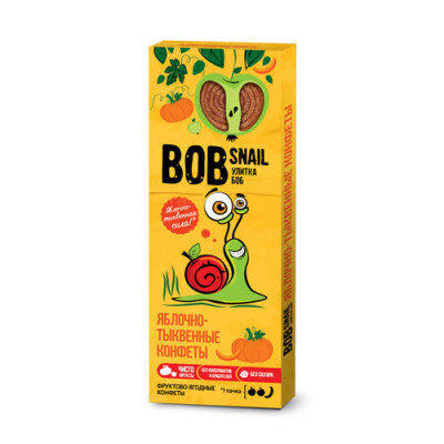 Пастила равлик Боб Вob snail  Яблуко-гарбуз 30 г