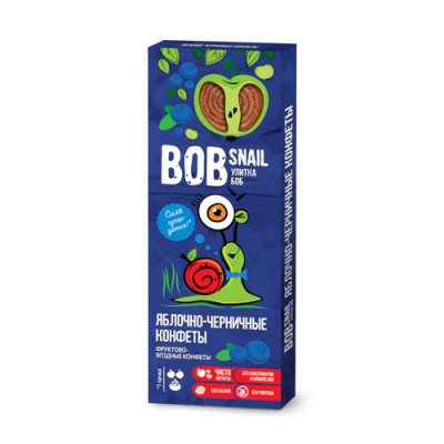 Пастила равлик Боб Bob snail Яблуко-чорниця 30 г