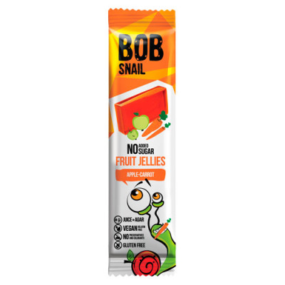 Мармелад натуральний Bob snail Яблуко – Морква 38 г