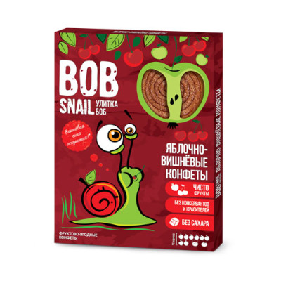 Пастила равлик Боб Вob snail  Яблуко-вишня 60 г