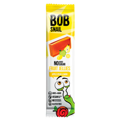 Мармелад натуральний Bob snail Яблуко-Груша-Лимон 38 г