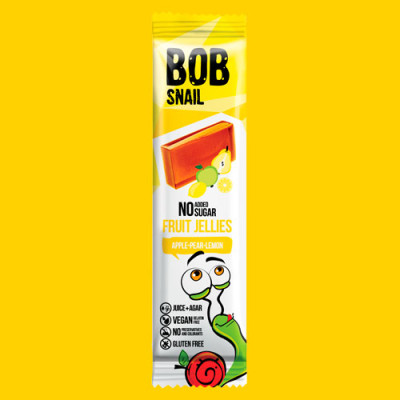 Мармелад натуральний Bob snail Яблуко-Груша-Лимон 38 г