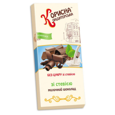 Молочний шоколад Корисна Кондитерська 100 г