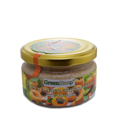 Урбеч з абрикосових кісточок GreenStore 200 г
