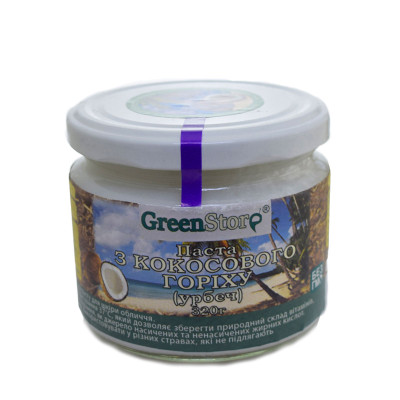 Урбеч з м’якоті кокоса GreenStore 200 г