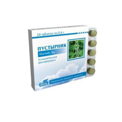 Пустирник (кропива собача) Mg, В6 Biola 24 таблетоки