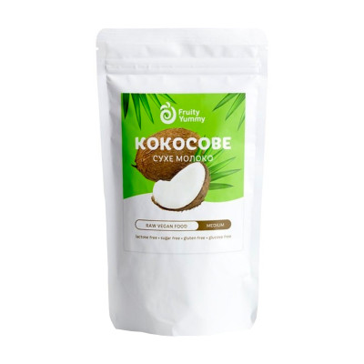 Молоко сухе кокосове 64% з топіокою  Fruity Yummy 200 г