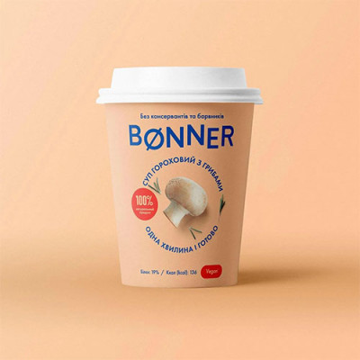 Крем-суп Bonner гороховий з грибами 50 г