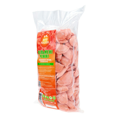 Вегетаріанські  пельмені Ніжні  Avei Food 1000 гр