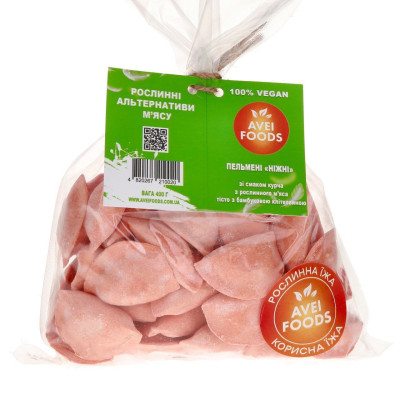 Вегетаріанські  пельмені Ніжні  Avei Food 400 гр